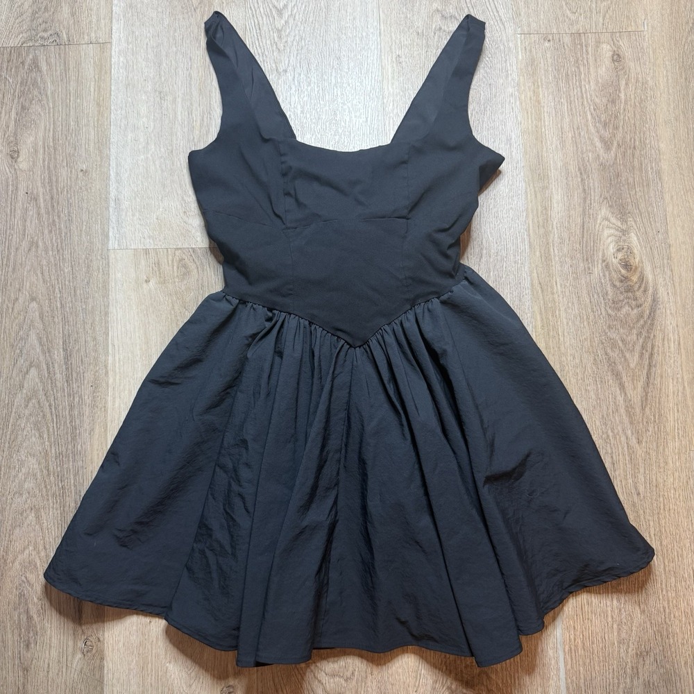 Rita Ora‎ x Primark Low Back Black Bow mini Dress Size 8